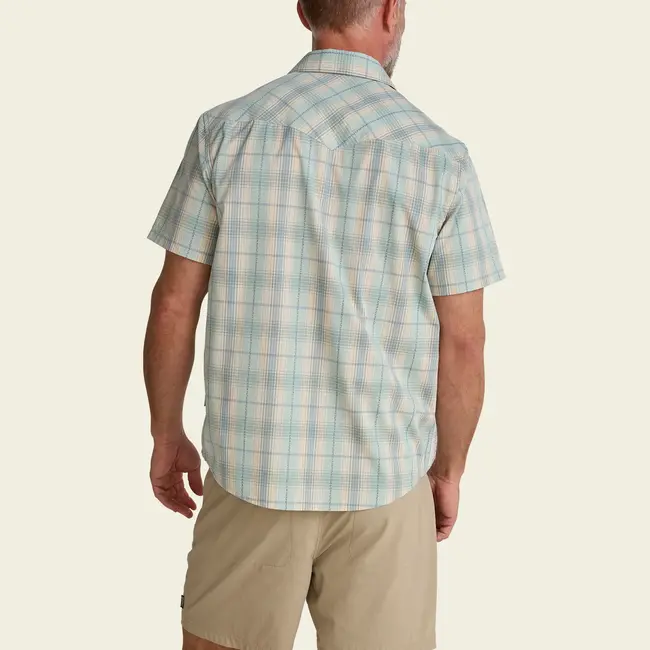 Howler Brothers H Bar B Snapshirt - Prairie Plaid : Seafoam