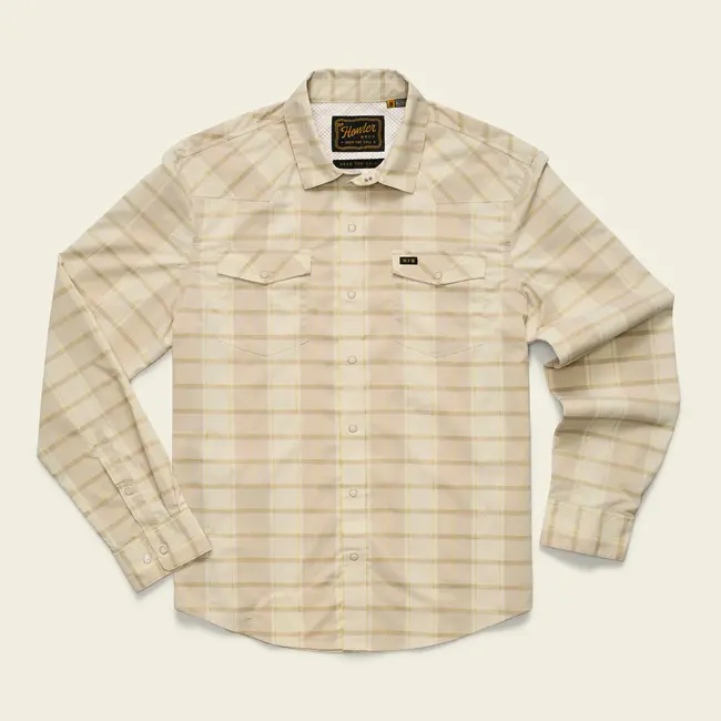 Howler Brothers H Bar B Tech Longsleeve - Cameron Plaid : Cream