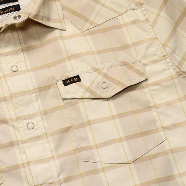 Howler Brothers H Bar B Tech Longsleeve - Cameron Plaid : Cream