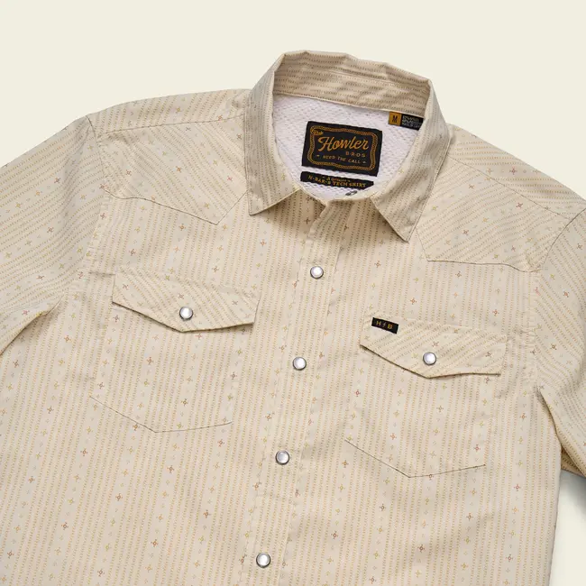 Howler Brothers H Bar B Tech Longsleeve - Supernova Stripe : Leche