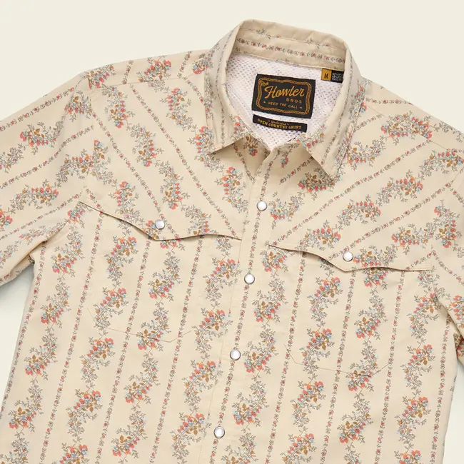 Howler Brothers Open Country Tech Shirt - Grampa's Curtains : Natural