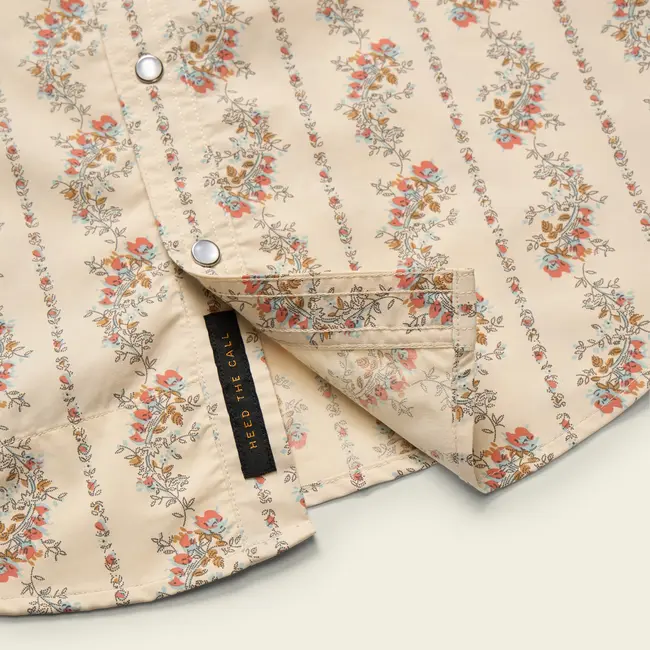 Howler Brothers Open Country Tech Shirt - Grampa's Curtains : Natural