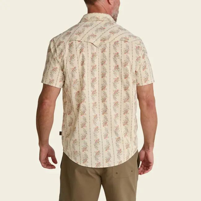 Howler Brothers Open Country Tech Shirt - Grampa's Curtains : Natural