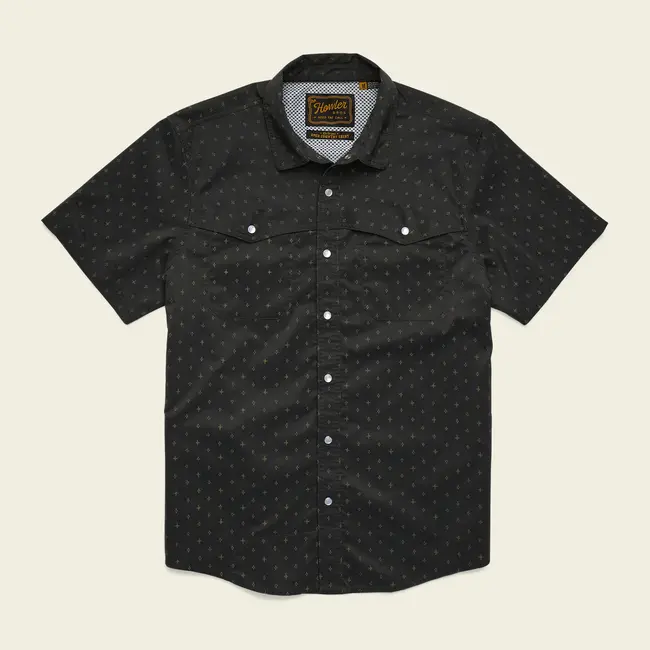 Howler Brothers Open Country Tech Shirt - Supernovas : Antique Black