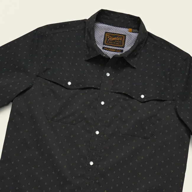 Howler Brothers Open Country Tech Shirt - Supernovas : Antique Black