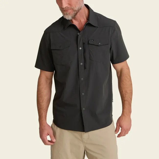Howler Brothers Emerger Tech Shirt - Antique Black