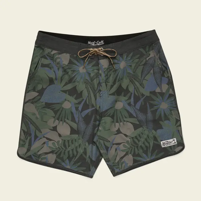 Howler Brothers Bruja Boardshorts - Tropical Dimension : Antique Black