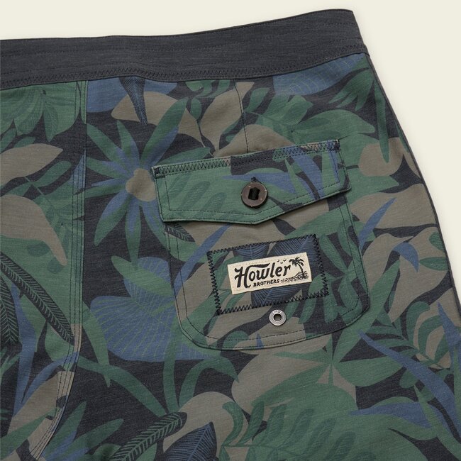 Howler Brothers Bruja Boardshorts - Tropical Dimension : Antique Black