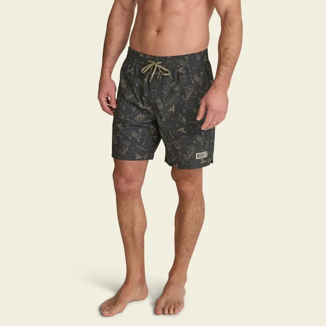 Howler Brothers Deep Set Boardshorts - Sea Rodeo : Antique Black