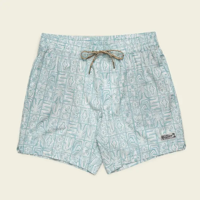 Howler Brothers Deep Set Boardshorts - Tidal Tablets : Seafoam