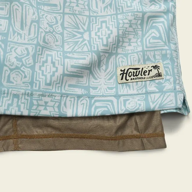 Howler Brothers Deep Set Boardshorts - Tidal Tablets : Seafoam