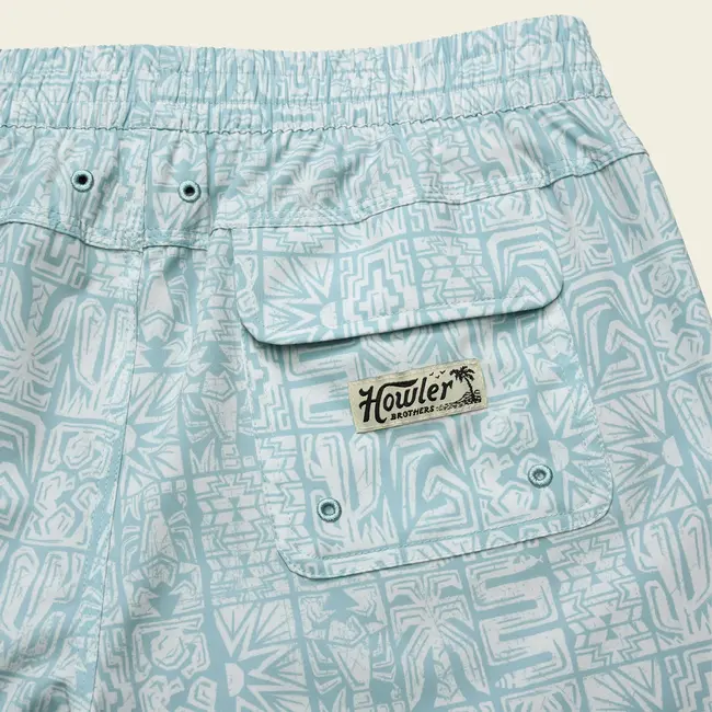 Howler Brothers Deep Set Boardshorts - Tidal Tablets : Seafoam