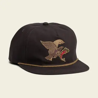 Howler Brothers Unstructured Snapback Hats - Osprey Prey : Black Twill