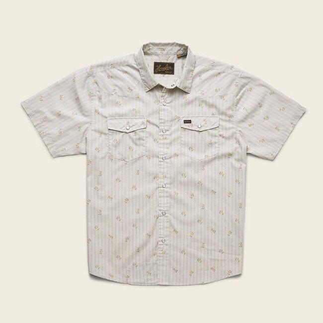 Howler Brothers H Bar B Snapshirt - Vintage Grid Floral Medium White