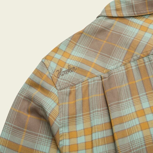 Howler Brothers Harker's Flannel - Kempton Plaid : Taupe