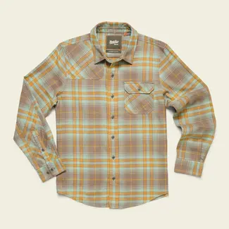 Howler Brothers Harker's Flannel - Kempton Plaid : Taupe