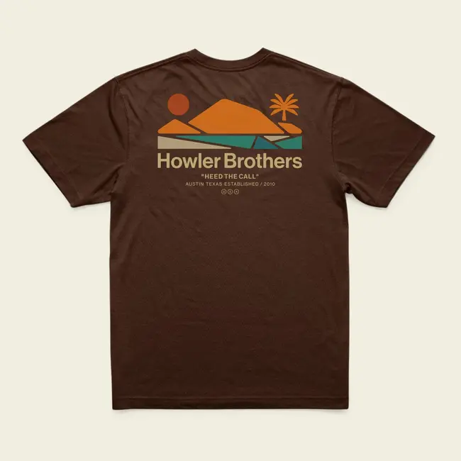 Howler Brothers T-Shirt : Bahía de Howler : Mahogany