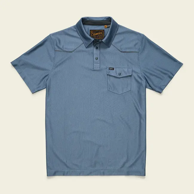 Howler Brothers Ranchero Tech Polo - Mirage Blue