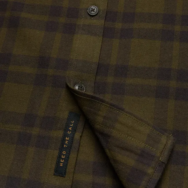 Howler Brothers La Grange Lightweight Flannel : Cohen Plaid : Dark Olive