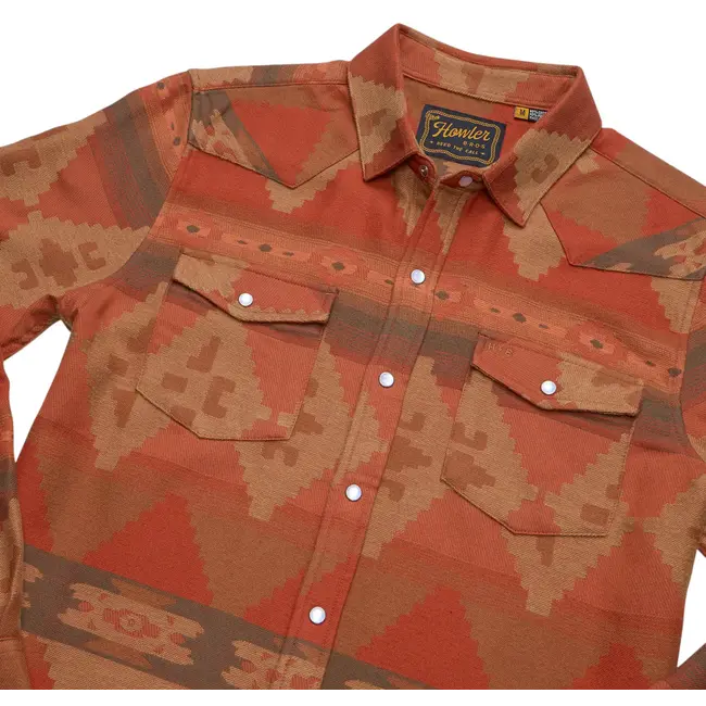 Howler Brothers Sheridan Flannel - Mitla Motifs : Terracotta