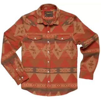 Howler Brothers Sheridan Flannel - Mitla Motifs : Terracotta