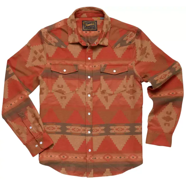 Howler Brothers Sheridan Flannel - Mitla Motifs : Terracotta
