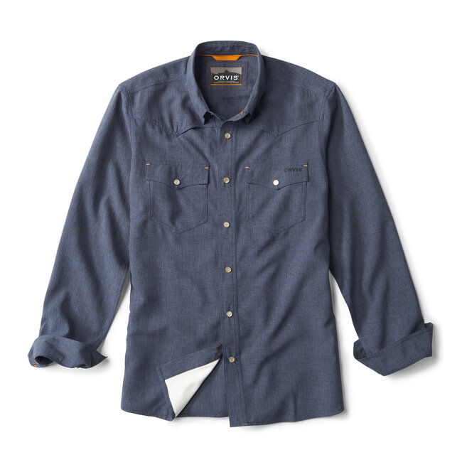 Orvis TECH CHAMBRAY WESTERN SHIRT