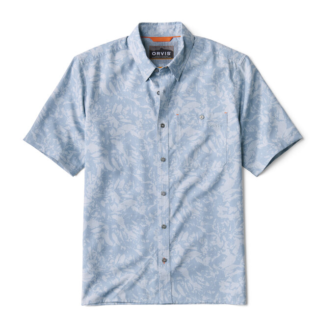 Orvis PRINTED TECH CHAMBRAY S/S