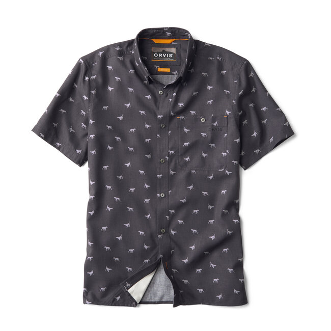Orvis PRINTED TECH CHAMBRAY S/S