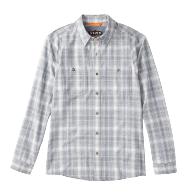 Orvis TECH CHAMBRAY PLAID WORKSHIRT