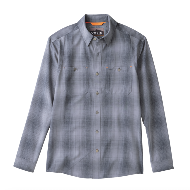 Orvis TECH CHAMBRAY PLAID WORKSHIRT