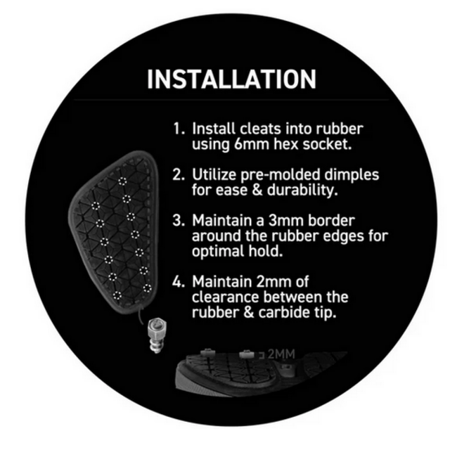 Korkers Xtra-Bite™ Carbide Screw-in Cleats