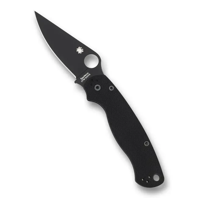 Spyderco PARA MILITARY 2 LIGHTWEIGHT BLACK BLADE PLAIN EDGE