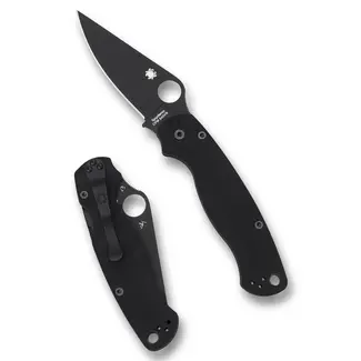 Spyderco PARA MILITARY 2 LIGHTWEIGHT BLACK BLADE PLAIN EDGE