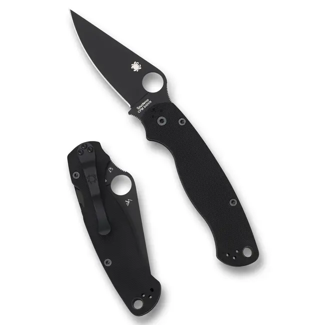 Spyderco PARA MILITARY 2 LIGHTWEIGHT BLACK BLADE PLAIN EDGE