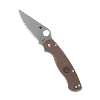 Spyderco Para Military 2 Lightweight Brown FRN, CMP 15V, Plainedge