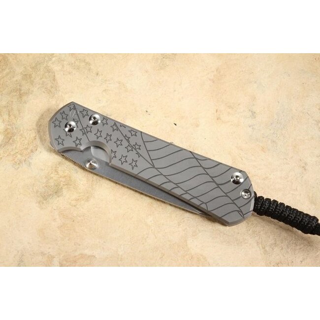 Chris Reeve Knives Large Sebenza 31 Graphic Glass Blasted Forever Flag, Insingo
