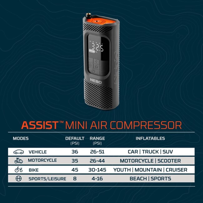 NEBO Assist-Mini Air Compressor