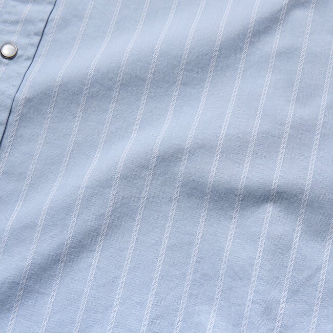 Howler Brothers Crosscut Deluxe Snapshirt - Surfbird : Sky Oxford Dobby