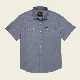 Howler Brothers Crosscut Deluxe Snapshirt - Noche de Paz : Indigo Chambray
