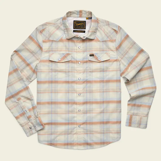 Howler Brothers H Bar B Tech Longsleeve - Cameron Plaid : Cream