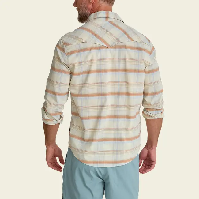 Howler Brothers H Bar B Tech Longsleeve - Cameron Plaid : Cream
