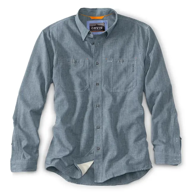 Orvis TECH CHAMBRAY LS WORK SHIRT