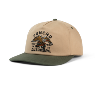 Poncho Outdoors Tan Eagle and Trout Hat One Size