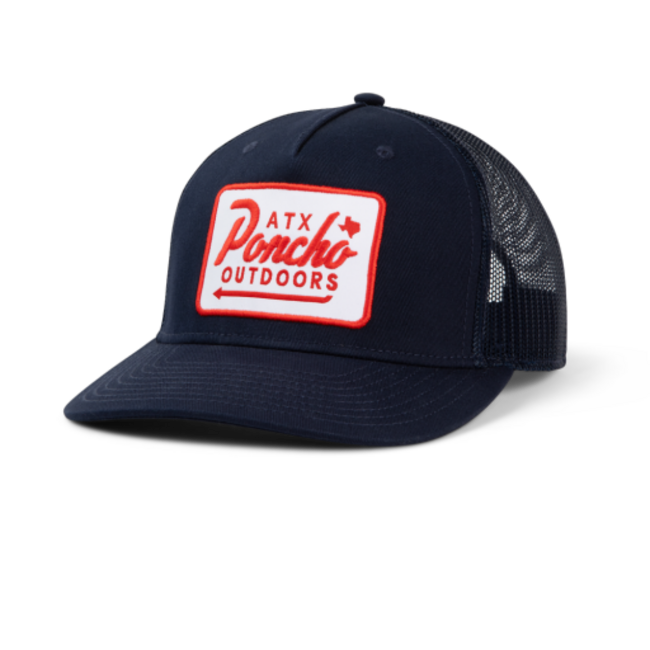 Poncho Outdoors Navy Home Base Hat One Size