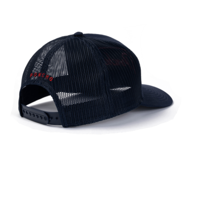 Poncho Outdoors Navy Home Base Hat One Size