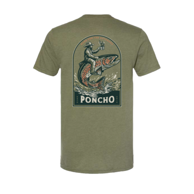 Poncho Outdoors The Trout Rider T-Shirt