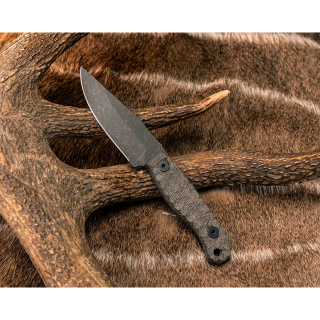 Half Face Blades Feather Light- OD Green Canvas Micarta, Allen Bolts, Textured Grip