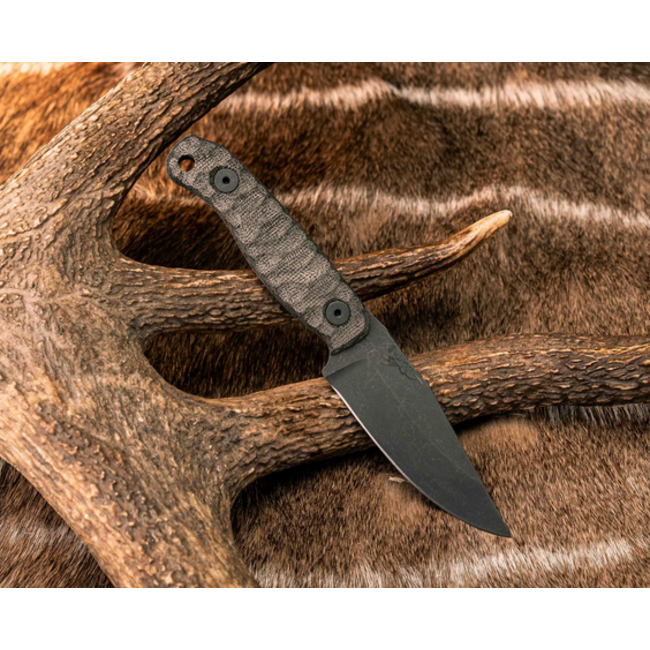 Half Face Blades Feather Light- OD Green Canvas Micarta, Allen Bolts, Textured Grip