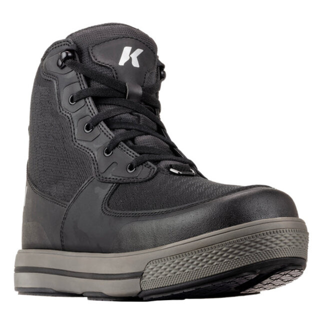 Korkers Stealth Sneaker Boot w/ Fixed Kling-On Rock Soles, Black